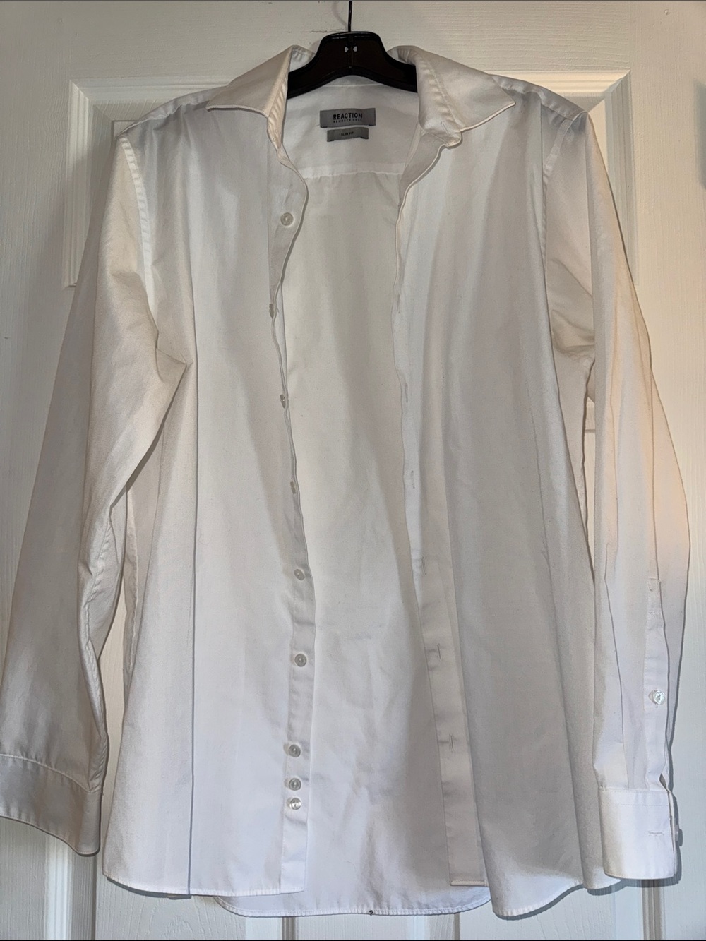 Kenneth Cole Reaction Men's White Dress Shirt - Classic Button-Up